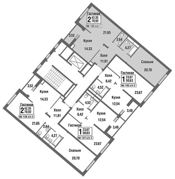 Москва, 2-х комнатная квартира, улица Татьянин Парк д., 9932082 руб.