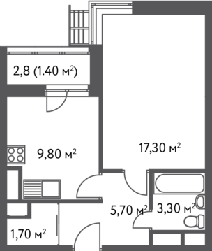 Москва, 1-но комнатная квартира, ул. Софьи Ковалевской д.20, 6538560 руб.