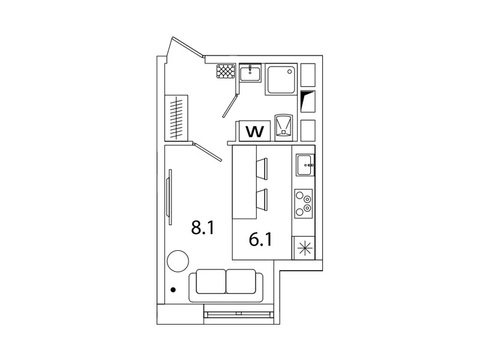 Москва, 1-но комнатная квартира, Рязанский пр-кт. д.2, 4114926 руб.