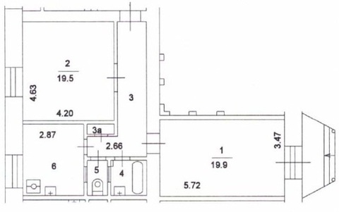 Торговое помещение 63.4м2, 21767 руб.