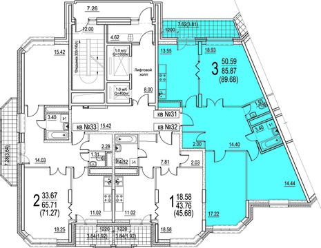 Москва, 3-х комнатная квартира, ул. Радиальная 6-я д.7, к 1, 10878184 руб.