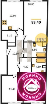 Москва, 3-х комнатная квартира, ул. Летниковская д.д. 4/6а, 60298162 руб.