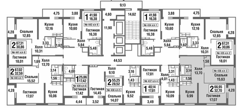 Москва, 2-х комнатная квартира, улица Татьянин Парк д., 8084915 руб.