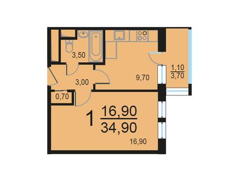 Москва, 1-но комнатная квартира, Внутренний проезд д.8с1, 7217041 руб.