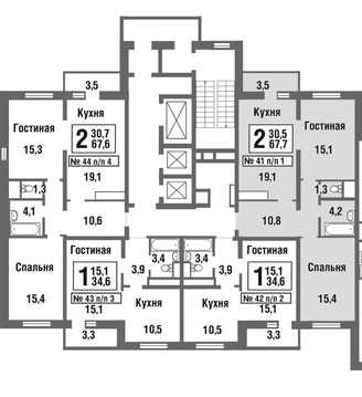 Балашиха, 2-х комнатная квартира, микрорайон Павлино д., 4610437 руб.