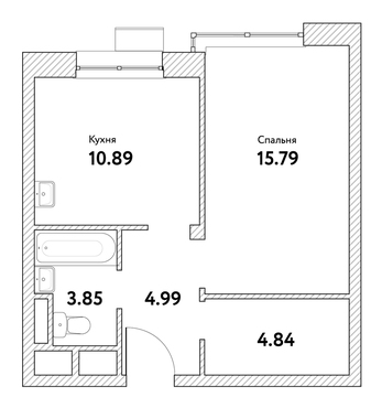 Москва, 1-но комнатная квартира, ул. Озерная д.вл. 35, 6106468 руб.