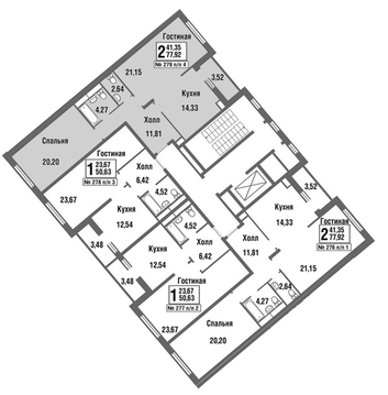 Москва, 2-х комнатная квартира, улица Татьянин Парк д., 9806232 руб.