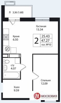 Ватутинки, 2-х комнатная квартира, Кленовая д.72, 3860000 руб.