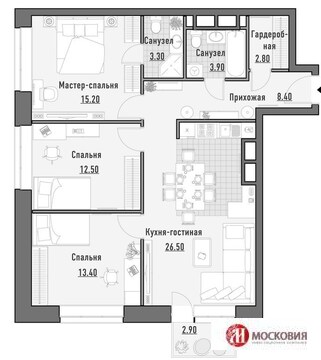 Москва, 4-х комнатная квартира, ул. Октябрьская д.58, 22810000 руб.