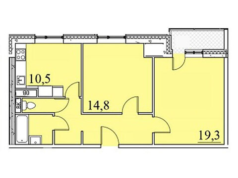 Москва, 2-х комнатная квартира, ул. Автозаводская д.23стр120, 8145800 руб.