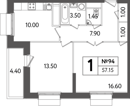 Москва, 2-х комнатная квартира, Яна Райниса б-р. д.вл.4, корп.3, 11607165 руб.