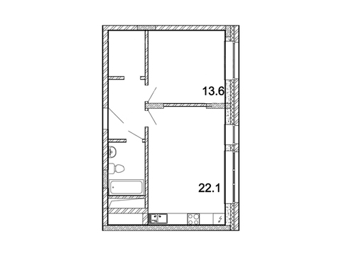 Москва, 1-но комнатная квартира, ул. Автозаводская д.Вл23, 9951580 руб.