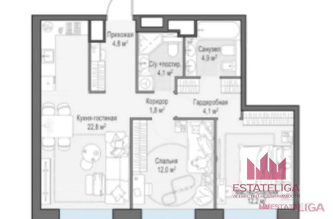 Москва, 2-х комнатная квартира, проспект Генерала Дорохова д.39к2Л, 36000000 руб.