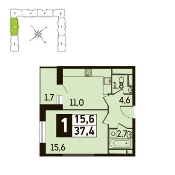 Путилково, 1-но комнатная квартира,  д., 4046680 руб.