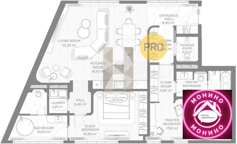 Москва, 2-х комнатная квартира, Большой Черкасский пер. д.д. 4, 322575000 руб.