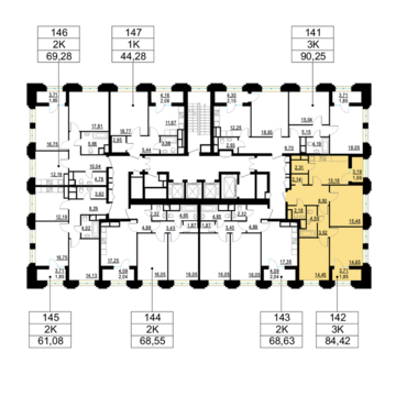 Москва, 3-х комнатная квартира, ул. Берзарина д.д. 28, корп. 4, 20389960 руб.