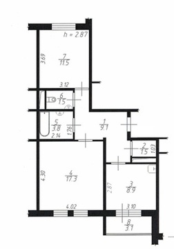 Подольск, 2-х комнатная квартира, Генерала Стрельбицкого д.5, 4250000 руб.