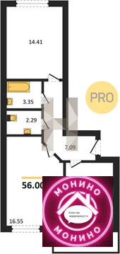 Домодедово, 2-х комнатная квартира, Современников ул. д.д. 8, 8915200 руб.