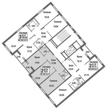 Москва, 2-х комнатная квартира, улица Татьянин Парк д., 9493318 руб.