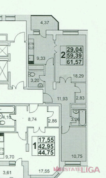 Москва, 2-х комнатная квартира, ул. Радиальная 6-я д.д.3 к.2, 8790000 руб.