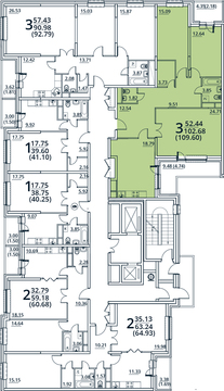 Москва, 3-х комнатная квартира, ул. Радиальная 6-я д.7, к 28/29, 8965399 руб.