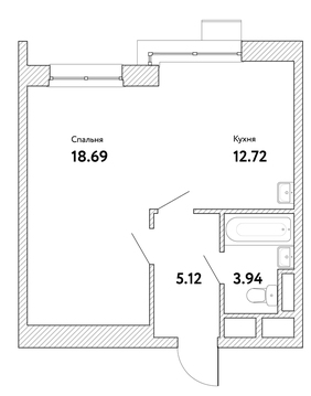 Москва, 1-но комнатная квартира, ул. Озерная д.вл. 35, 6732544 руб.