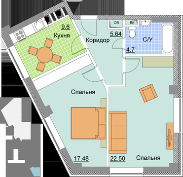 Мытищи, 2-х комнатная квартира, Шараповский проезд д.2, 6820000 руб.