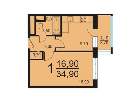 Москва, 1-но комнатная квартира, Внутренний проезд д.8с1, 7191459 руб.