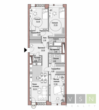 Москва, 4-х комнатная квартира, ул. Новослободская д.24, 47965500 руб.