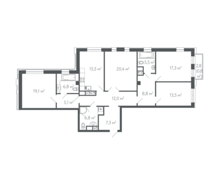 Москва, 3-х комнатная квартира, Покровский Бульвар д.вл. 5, стр.1,2, 62505000 руб.