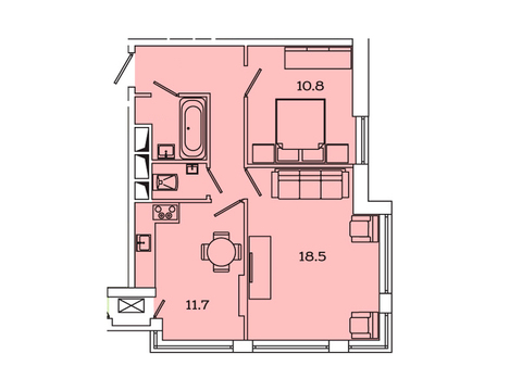 Москва, 2-х комнатная квартира, Рязанский пр-кт. д.2, 9582426 руб.