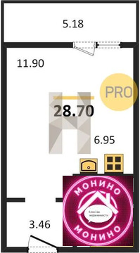 Раменское, 1-но комнатная квартира, Семейная ул. д.д. 7, 5995100 руб.