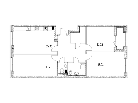 Москва, 3-х комнатная квартира, ул. Автозаводская д.Вл23, 27902709 руб.