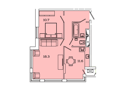 Москва, 2-х комнатная квартира, Рязанский пр-кт. д.2, 9582814 руб.