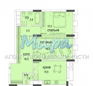 Москва, 3-х комнатная квартира, ул. Авиационная д.77к5, 25000000 руб.