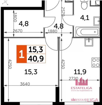 Москва, 1-но комнатная квартира, Шелепихинская наб. д.40к1, 22500000 руб.