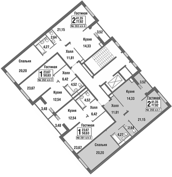 Москва, 2-х комнатная квартира, улица Татьянин Парк д., 9416632 руб.