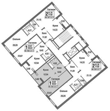 Москва, 1-но комнатная квартира, улица Татьянин Парк д., 6371785 руб.