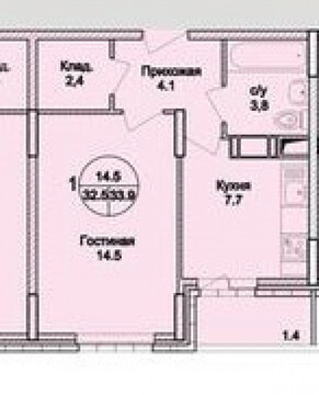 Раменское, 1-но комнатная квартира, Северное ш. д.1, 2600000 руб.
