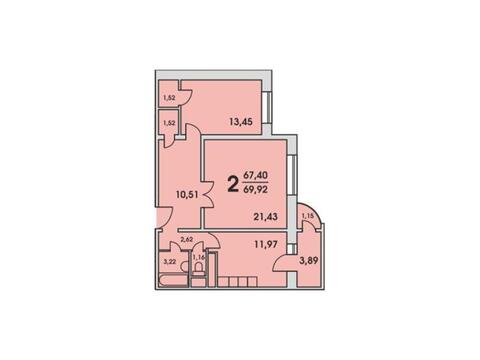 Дмитров, 2-х комнатная квартира, Махалина мкр. д.40, 4290000 руб.