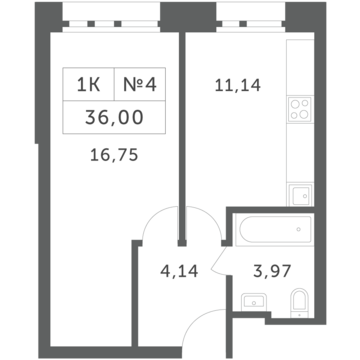 Раздоры, 1-но комнатная квартира, КП Береста д., 3459600 руб.