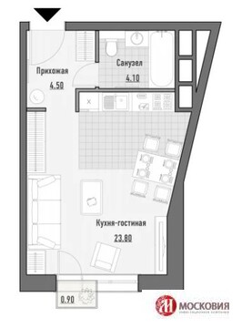 Москва, 1-но комнатная квартира, ул. Октябрьская д.69, 8060000 руб.