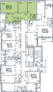 Москва, 3-х комнатная квартира, ул. Радиальная 6-я д.7, к 30, 7514600 руб.