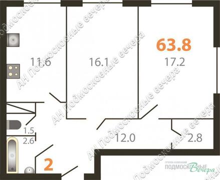 Большие Жеребцы, 2-х комнатная квартира, Центральная д.2, 2552000 руб.