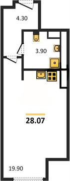 Москва, 1-но комнатная квартира, Рязанский пр-кт. д.2Б к3, 8369711 руб.