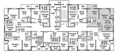 Москва, 2-х комнатная квартира, улица Татьянин Парк д., 8128389 руб.