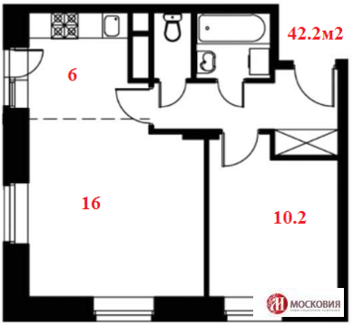 Москва, 2-х комнатная квартира, ул. Изюмская д.37 к2, 3218000 руб.