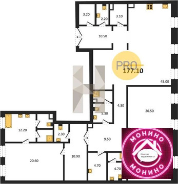 Москва, 3-х комнатная квартира, Богоявленский пер. д.д. вл. 3с1, 513590000 руб.