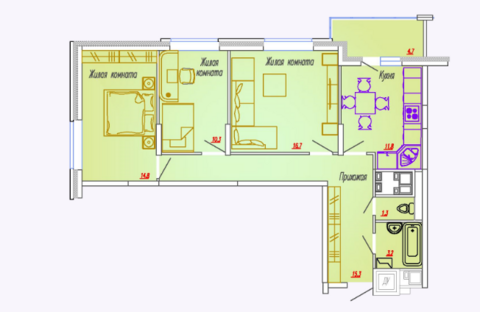 Мытищи, 3-х комнатная квартира, Ярославское ш. д.73, 5502750 руб.