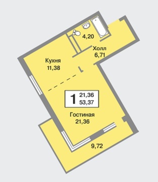 Москва, 2-х комнатная квартира, Татьянин парк д.16 к3, 6950000 руб.